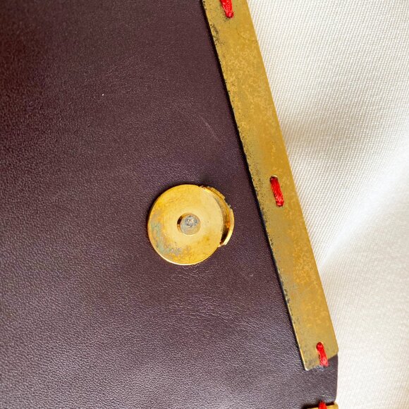 Lanvin Red Lizard Leather Miss Sartorial Wristlet/Clutch - Picture 4 of 14